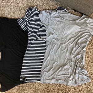 3  barely worn Nursing TShirts